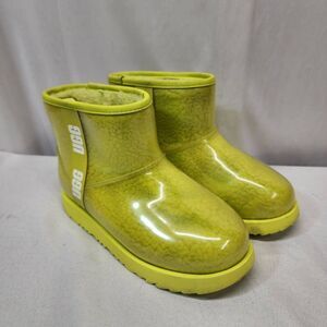 UGG Women's 6.5 Classic Clear Mini Boots Neon Yellow